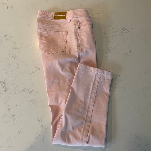 Calvin Klein Jeans Casual 5 Pocket Cotton Jeans Soft Bubblegum Pink Sz 4 - Picture 10 of 10